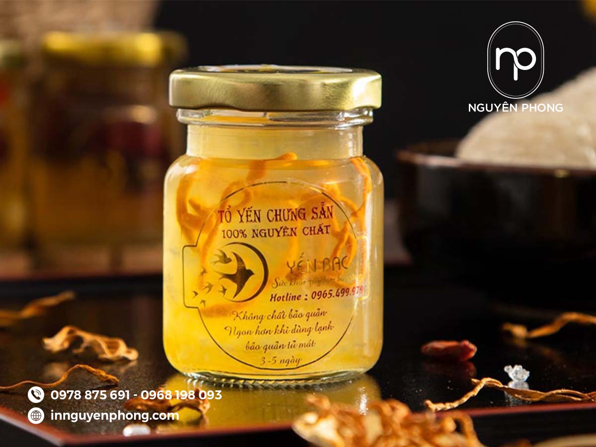 Mẫu tem decal trong dán yến